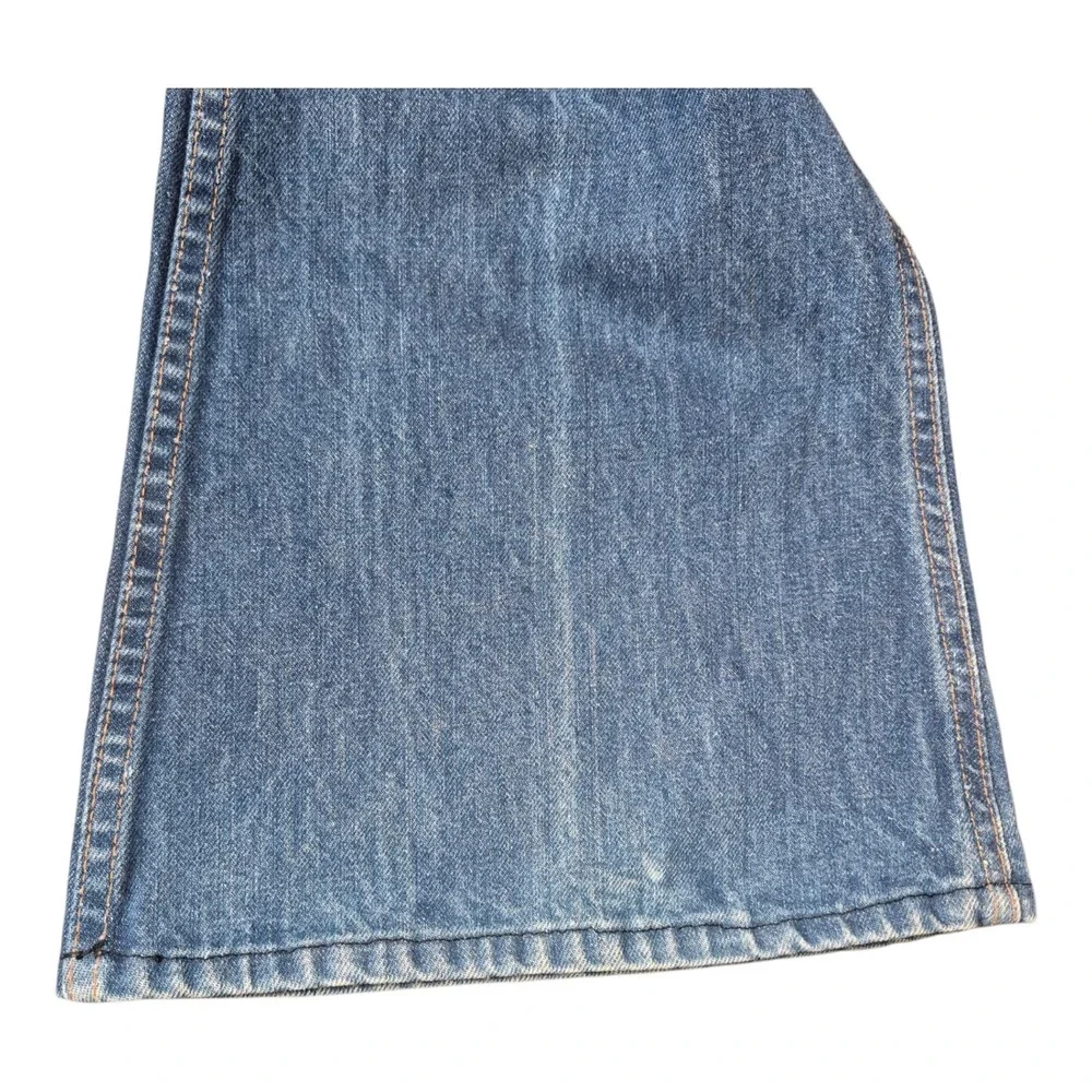 VTG 70s Stunts Men's 34 Flare Bell Bottom Jeans Label 338 Talon Zipper USA